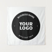 Ihr Logo, Bild oder Design und bearbeitbarer Text Wandteppich (Vorderseite)