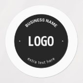 Ihr Logo, Bild oder Design und Ihr bearbeiteter Te Etiketten (Design 2)