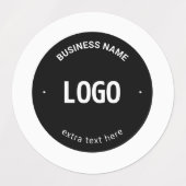 Ihr Logo, Bild oder Design und Ihr bearbeiteter Te Etiketten (Design 1)