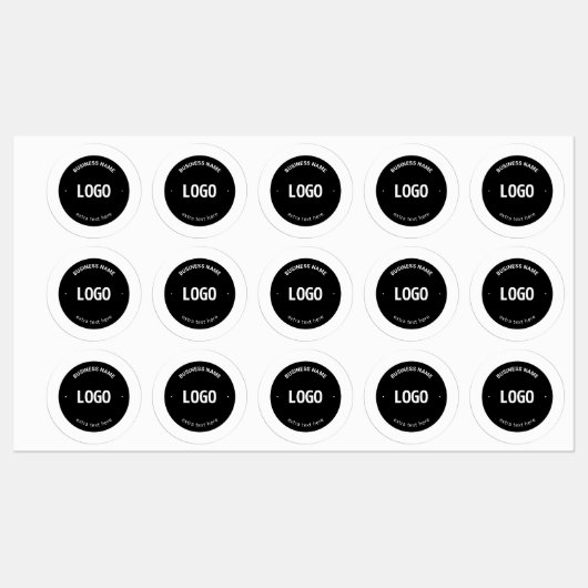 Ihr Logo, Bild oder Design und Ihr bearbeiteter Te Etiketten (Blatt)