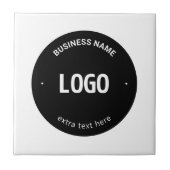 Ihr Logo, Bild oder Design und Ihr bearbeiteter Te Fliese (Vorderseite)