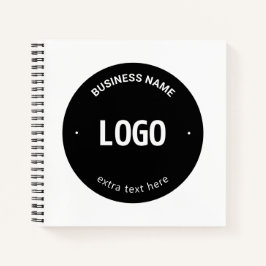 Ihr Logo, Bild oder Design und Ihr bearbeiteter Te Notizblock