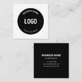 Ihr Logo, Bild oder Design und Ihr bearbeiteter Te Quadratische Visitenkarte (Vorne/Hinten)
