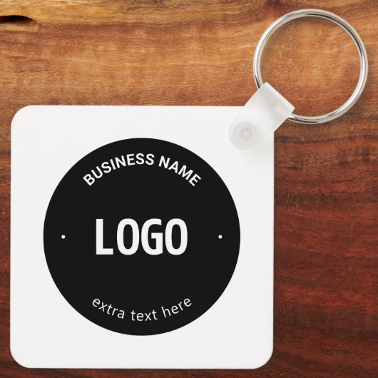 Ihr Logo, Bild oder Design und Ihr bearbeiteter Te Schlüsselanhänger (Rückseite)