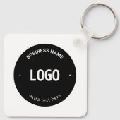 Ihr Logo, Bild oder Design und Ihr bearbeiteter Te Schlüsselanhänger (Rückseite)