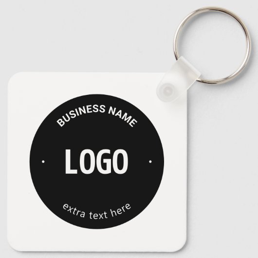 Ihr Logo, Bild oder Design und Ihr bearbeiteter Te Schlüsselanhänger (Rückseite)