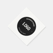 Ihr Logo, Bild oder Design und Ihr bearbeiteter Te Serviette (Ecke)