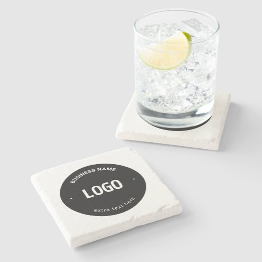 Ihr Logo, Bild oder Design und Ihr bearbeiteter Te Steinuntersetzer (Seitenansicht)