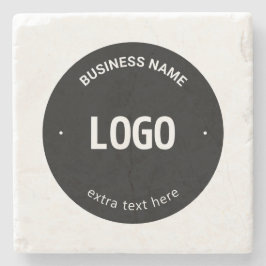 Ihr Logo, Bild oder Design und Ihr bearbeiteter Te Steinuntersetzer