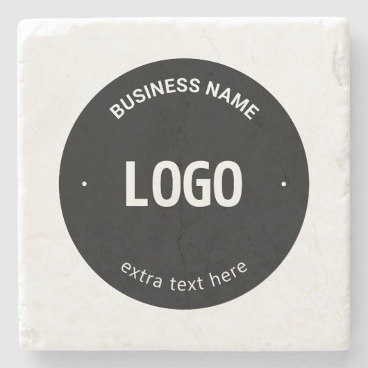 Ihr Logo, Bild oder Design und Ihr bearbeiteter Te Steinuntersetzer (Vorderseite)