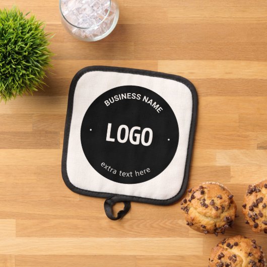 Ihr Logo, Bild oder Design und Ihr bearbeiteter Te Topflappen (Oben Unten)