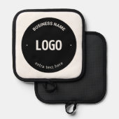 Ihr Logo, Bild oder Design und Ihr bearbeiteter Te Topflappen (Vorderseite/Rückseite)