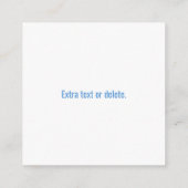 Ihr Logo | Blau bis Lila Ombre und Circle Text Begleitkarte (Rückseite)