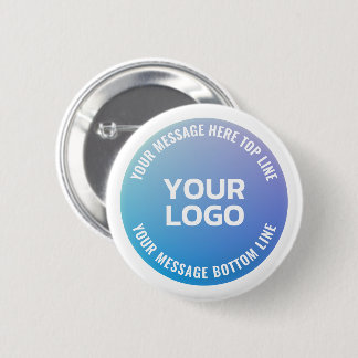Ihr Logo | Blau bis Lila Ombre und Circle Text Button