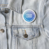 Ihr Logo | Blau bis Lila Ombre und Circle Text Button (Beispiel)