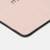 Ihr Logo Blush Gold Foil Einfache moderne Weiblich Schreibtischunterlage (Ecke)