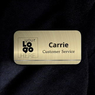 Ihr Logo Brass Brass-Brass-Tag mit Pewter Namensschild