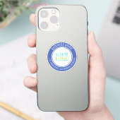 Ihr Logo, Bus. Name-Adresse oder beliebiger Text, Aufkleber (Telefon)