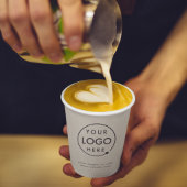 Ihr Logo | Business Beruflich Minimal Gray Pappbecher