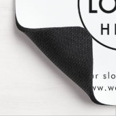 Ihr Logo | Business Corporate Modernes Minimalisti Mousepad (Ecke)