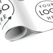 Ihr Logo | Business Corporate Modernes Unternehmen Geschenkpapier (Rolleneckpunkt)