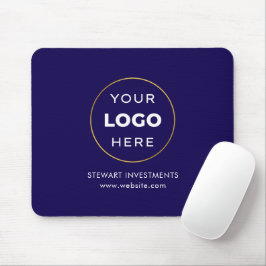 Ihr Logo-Business Corporate Navy Blue Mousepad