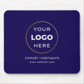 Ihr Logo-Business Corporate Navy Blue Mousepad (Vorne)