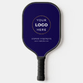 Ihr Logo-Business Corporate Navy Blue Pickleball Schläger (Rückseite)