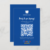 Ihr Logo | Business Dentist Modernes Minimalistisc Begleitkarte (Vorne/Hinten)