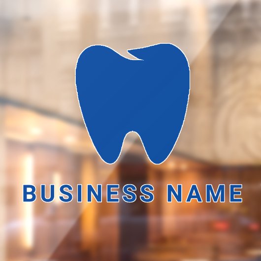 Ihr Logo | Business Dentist Modernes Minimalistisc Fensteraufkleber (Blatt 2)