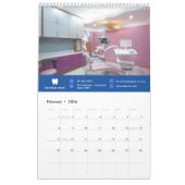 Ihr Logo | Business Dentist Modernes Minimalistisc Kalender (Feb 2026)
