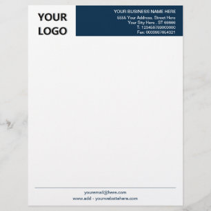 Ihr Logo Business Office Letterhead wählt Farben Briefbogen