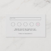 Ihr Logo Chic Beauty Aesthetics Loyalty & Visitenkarte (Rückseite)