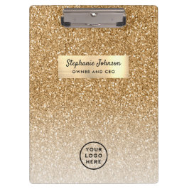 Ihr Logo Classic Gold Glitzer Ombre Klemmbrett