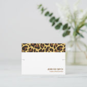 Ihr Logo Classic Leopard Print Bracelet Holder Visitenkarte (Stehend Vorderseite)