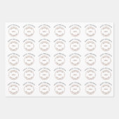 Ihr Logo Corporate Happy Holidays Weihnachten Geschenkpapier Set (Vorderseite 2)