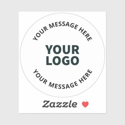 Ihr Logo, Design, Foto, Kunstwerk oder anderes Bil Aufkleber (Blatt)