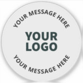 Ihr Logo, Design, Foto, Kunstwerk oder anderes Bil Aufkleber (Vorderseite)