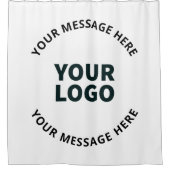 Ihr Logo, Design, Foto, Kunstwerk oder anderes Bil Duschvorhang (Vorderseite)