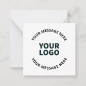 Ihr Logo, Design, Foto, Kunstwerk oder anderes Bil Mitteilungskarte (Vorderseite)