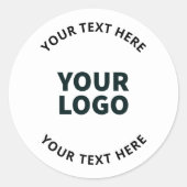 Ihr Logo, Design, Foto, Kunstwerk oder anderes Bil Runder Aufkleber (Vorderseite)