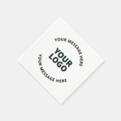 Ihr Logo, Design, Foto, Kunstwerk oder anderes Bil Serviette (Ecke)