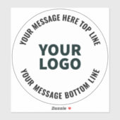 Ihr Logo-Design oder Bild | Fett bearbeitbarer Tex Aufkleber (Blatt)