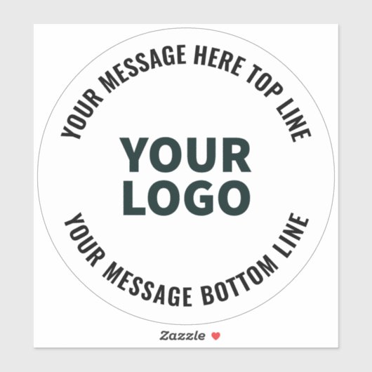 Ihr Logo-Design oder Bild | Fett bearbeitbarer Tex Aufkleber (Blatt)