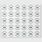 Ihr Logo-Design oder Bild | Fett bearbeitbarer Tex Geschenkpapier (Flach)