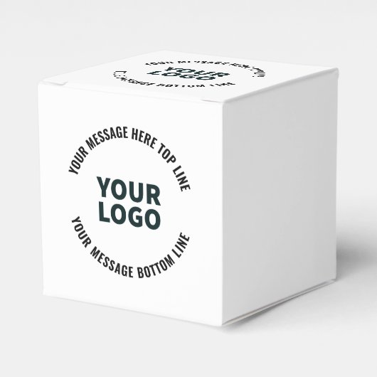 Ihr Logo-Design oder Bild | Fett bearbeitbarer Tex Geschenkschachtel (Vorderseite)