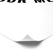 Ihr Logo-Design oder Bild | Fett bearbeitbarer Tex Poster (Ecke)