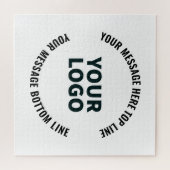 Ihr Logo-Design oder Bild | Fett bearbeitbarer Tex Puzzle (Horizontal)