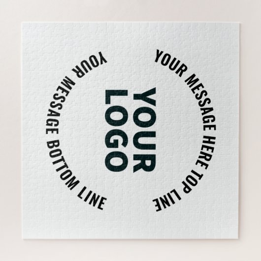 Ihr Logo-Design oder Bild | Fett bearbeitbarer Tex Puzzle (Horizontal)