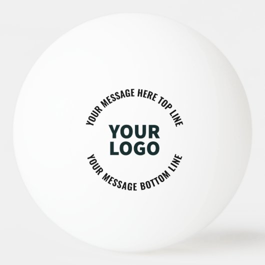 Ihr Logo-Design oder Bild | Fett bearbeitbarer Tex Tischtennisball (Rückseite)